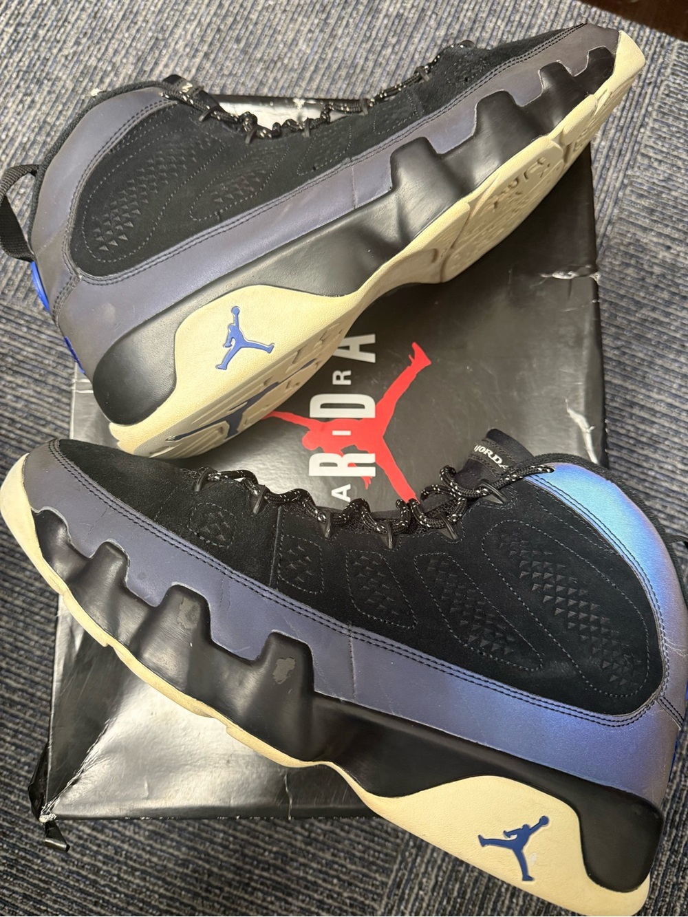 Jordan 9 Retro Racer Blue - Men’s High-Top Sneakers - Black/Blue